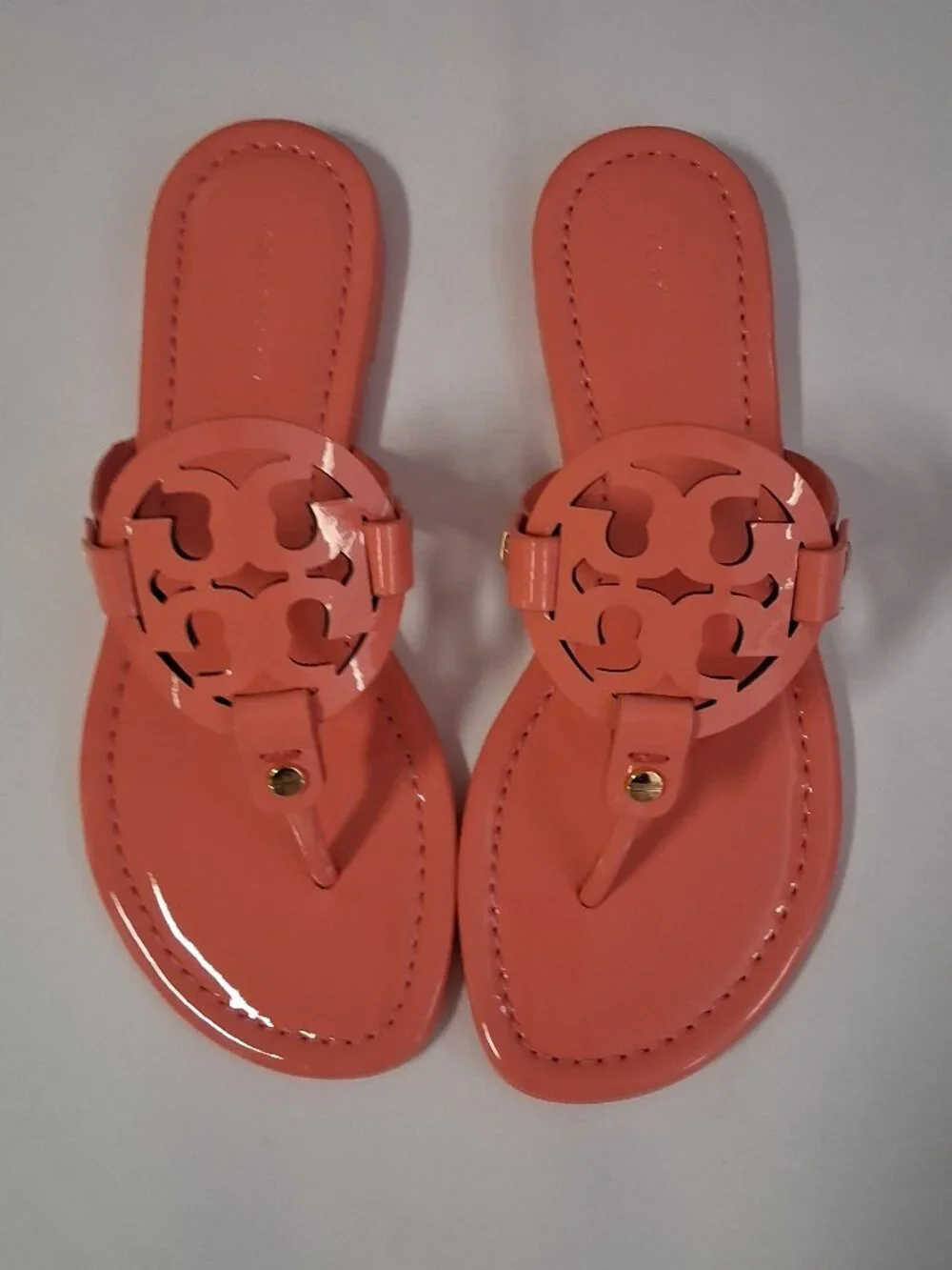 Tory Burch Women’s Miller Sandals – Coral Crush (Pink) 5 NEW